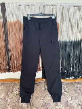 Black All in Motion cargo joggers